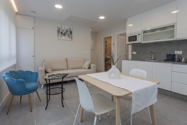 Apartamento Porcía. Sala y cocina